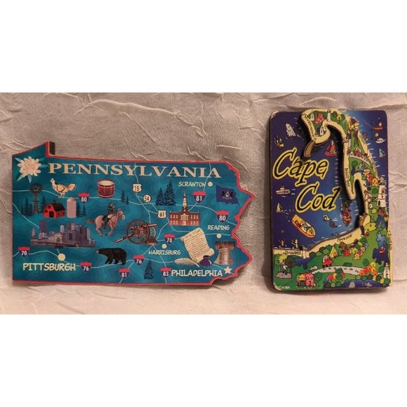 Magnete Colorado State Elements Map - Souvenir Da Collezione In PVC Resistente